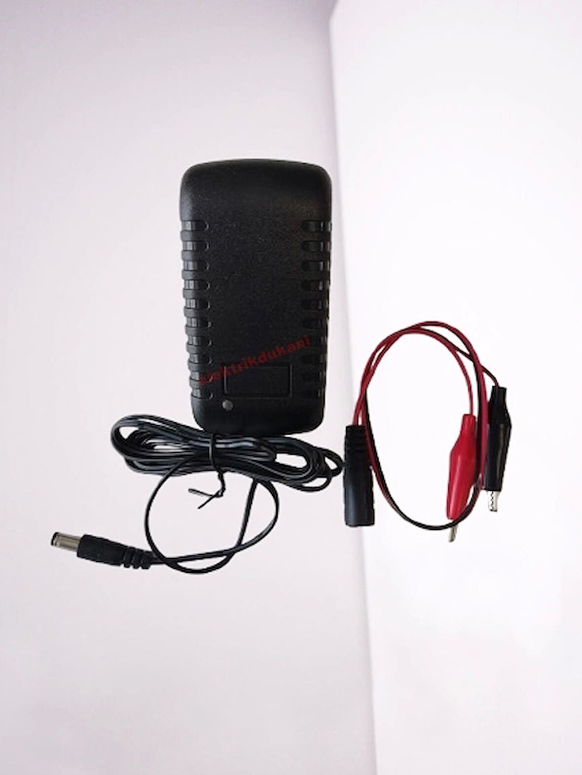 FULLY 6V 2A Fişli Adaptör Akü Şarj Adaptörü 5.5x2.5mm Jaklı + Maşa Kıskaçlı 2000mA
