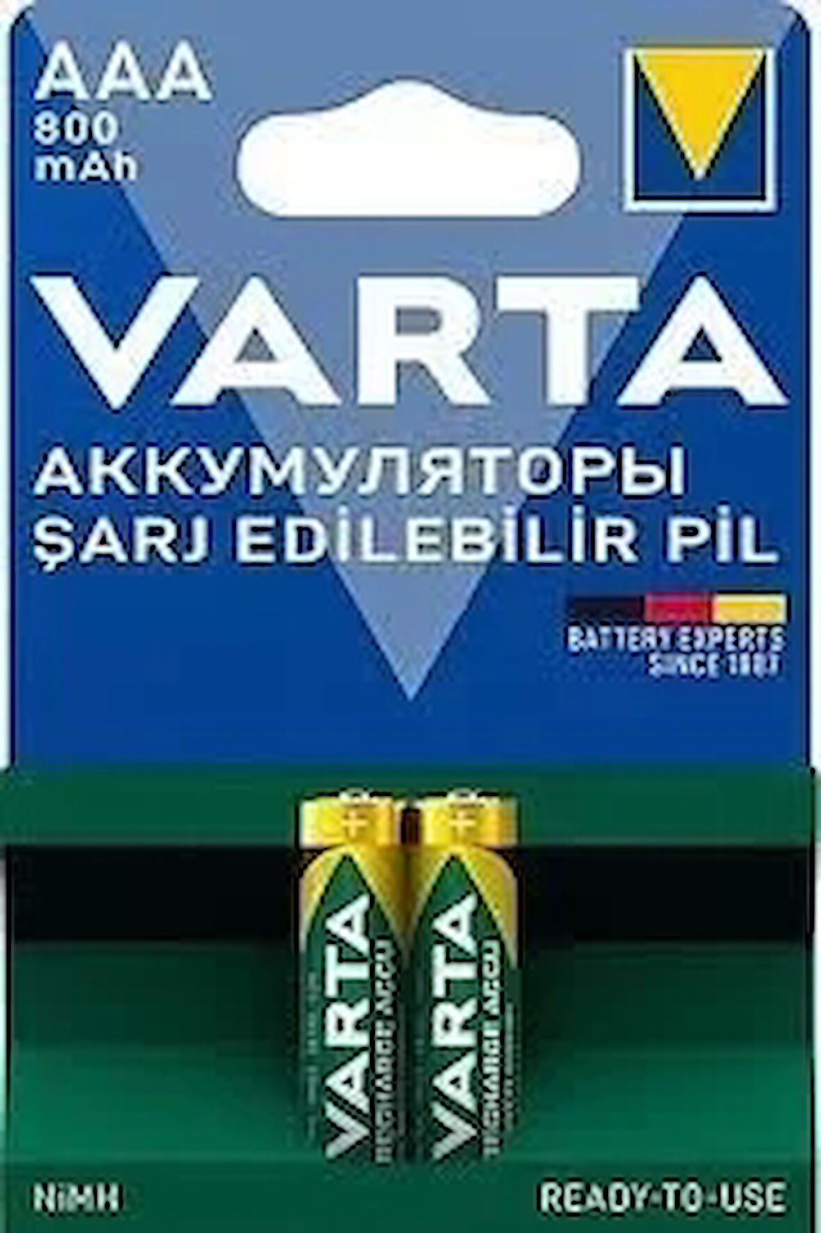 VARTA 800MAH ŞARJLI AAA İNCE PİL Nİ-MH (TANE FİYATI)