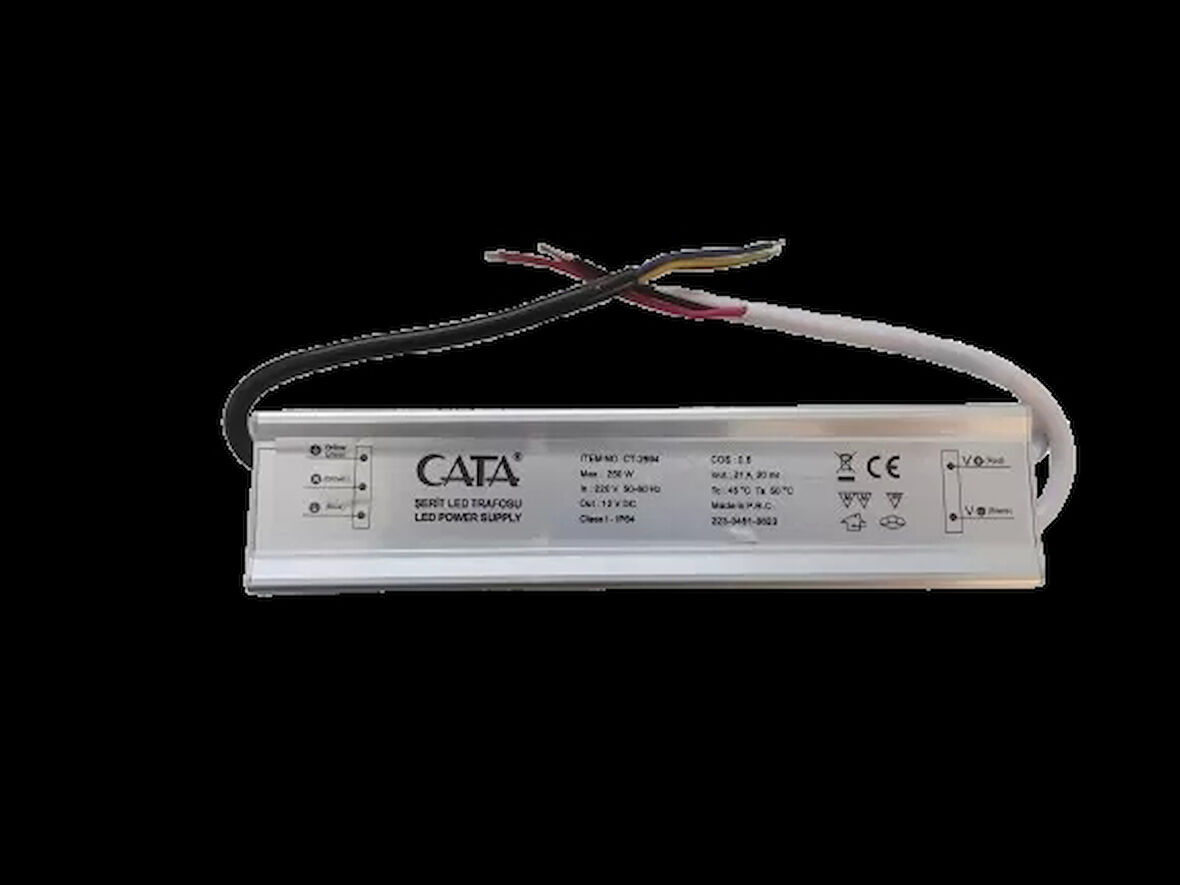 CATA 12V 21A Dış Mekan Led Trafosu 250W IP64
