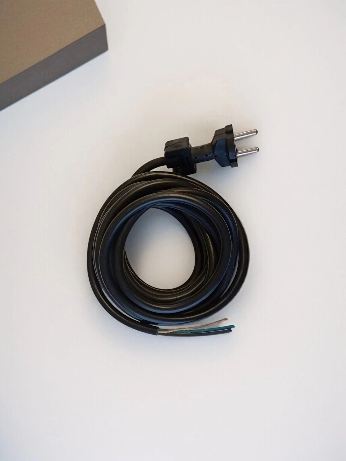 ENDER 2x1.5mm 4 Metre lik Hazır Fişli Slikon Kablo İp Takviyeli 4mt (Matkap ve Benzeri El Aletleri İçin Kaliteli Kablo)