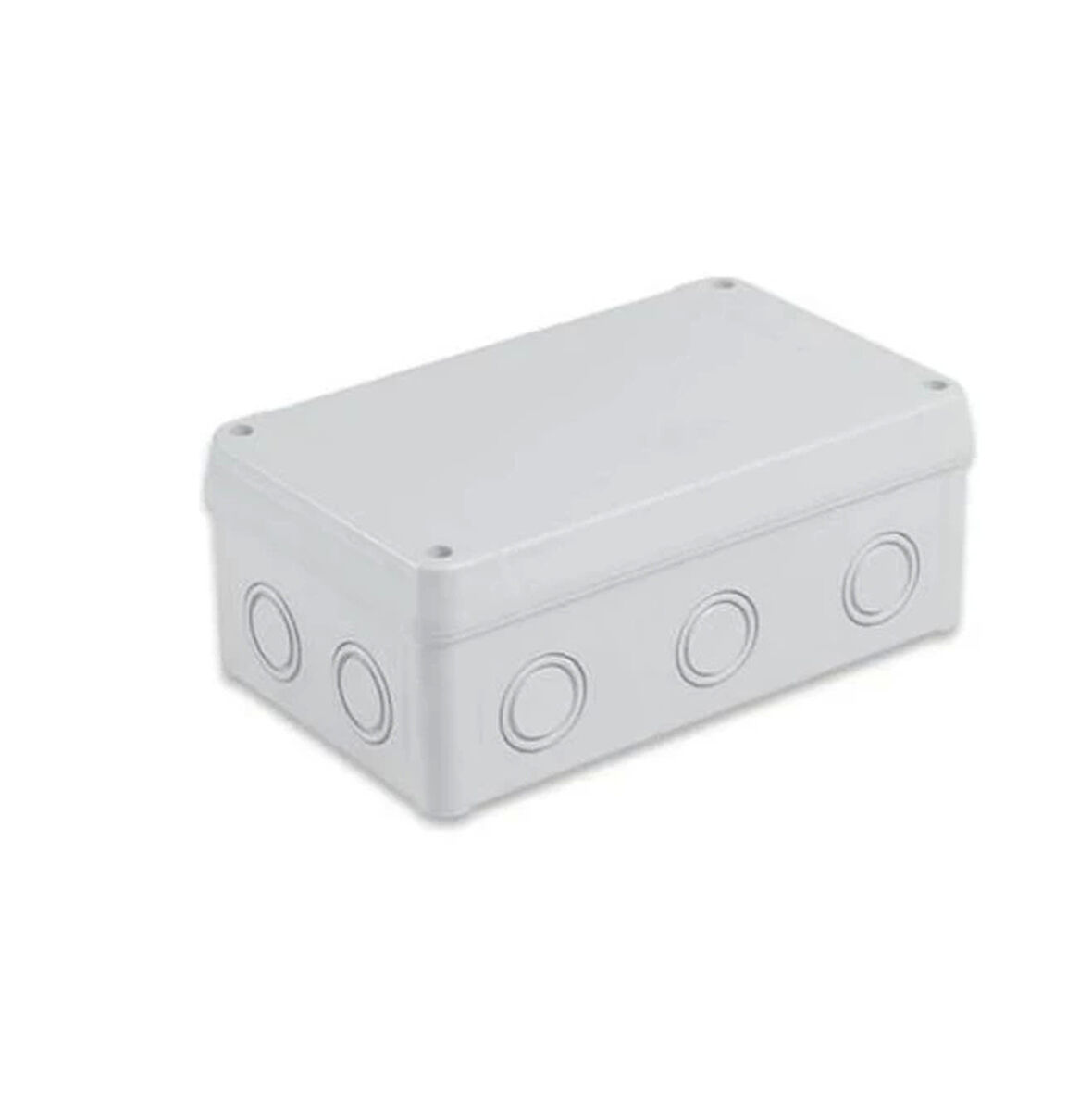 IŞILDAR 110x180x70 Termoplastik 10 Çıkışlı Buat Beyaz (ABS Vidalı Sıva Üstü Plastik Contalı Kapak)