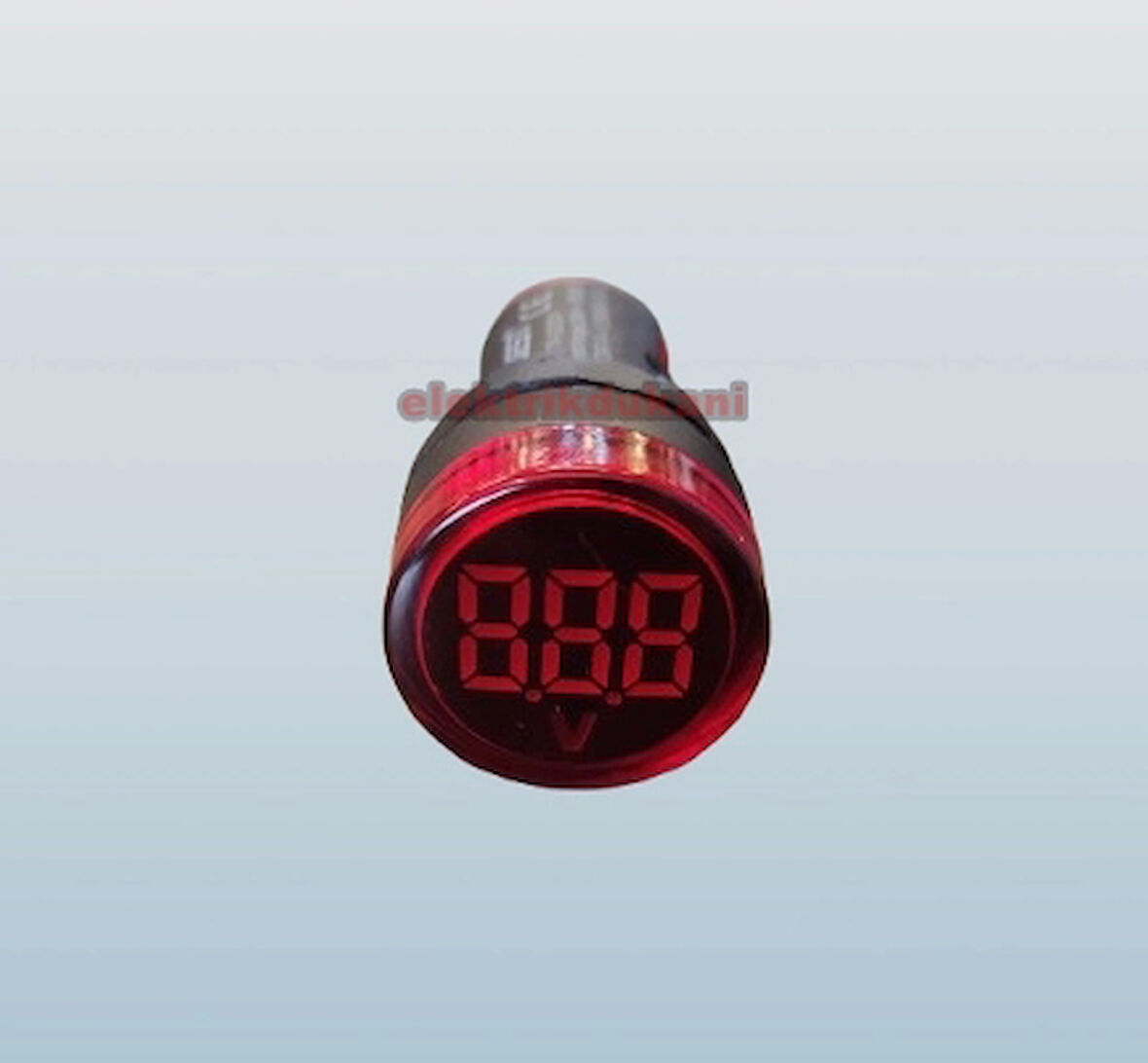 GWEST 24v-550v Voltmetreli KIRMIZI Sinyal Lambası 220v Göstergeli 22mm