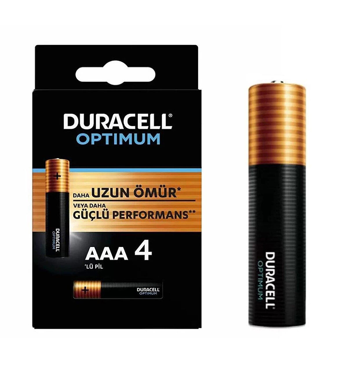 DURACELL İNCE PİL OPTİMUM AAA ALKALİNE (TANE FİYATI)