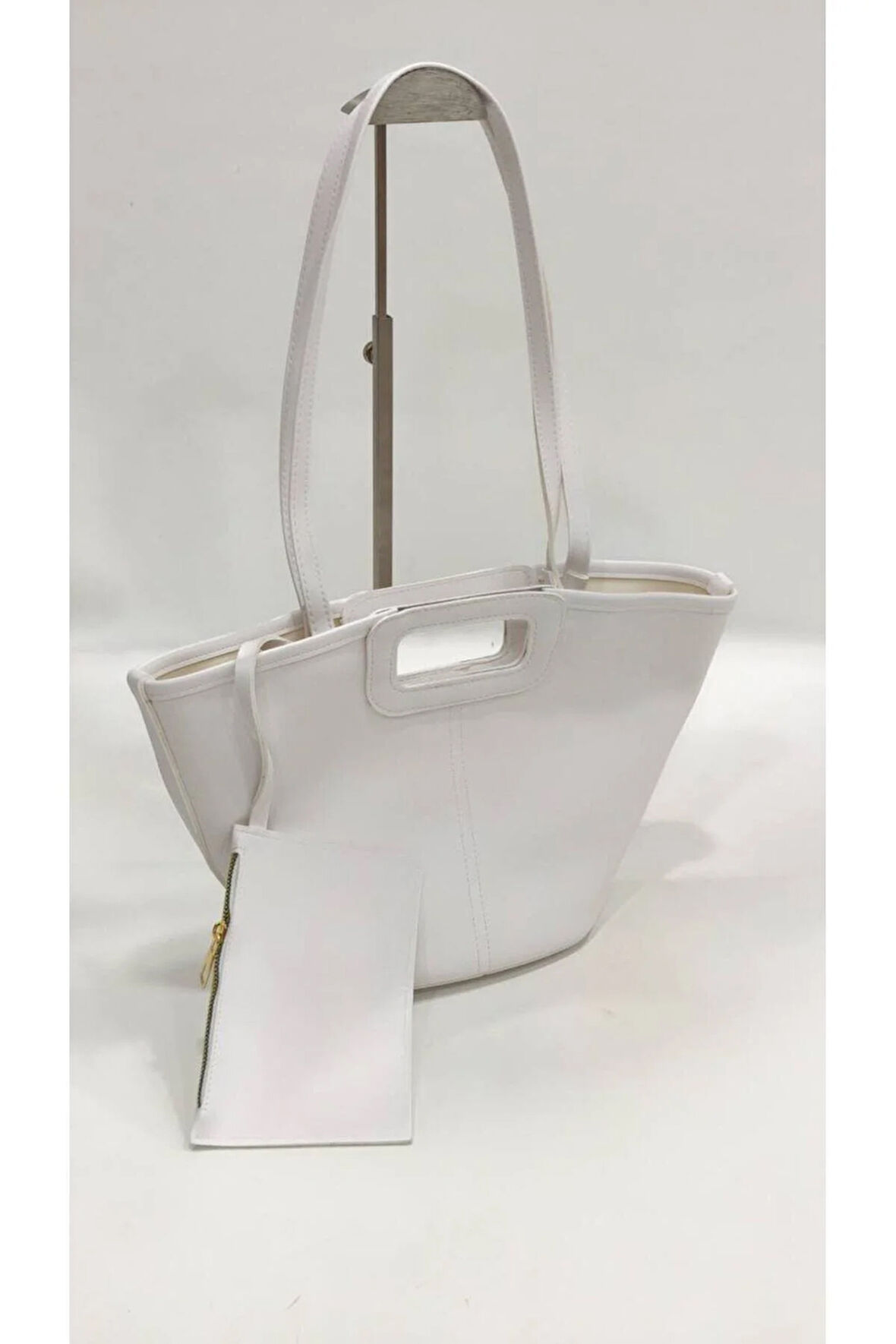 Elde Tutma Uzun Omuz Askılı Cüzdanlı Kadın Çantası