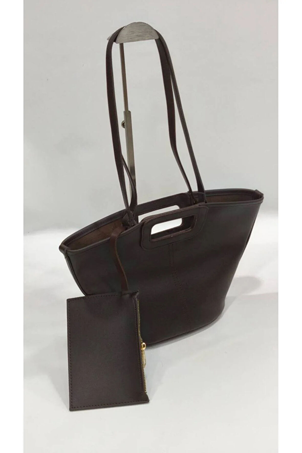 Elde Tutma Uzun Omuz Askılı Cüzdanlı Kadın Çantası