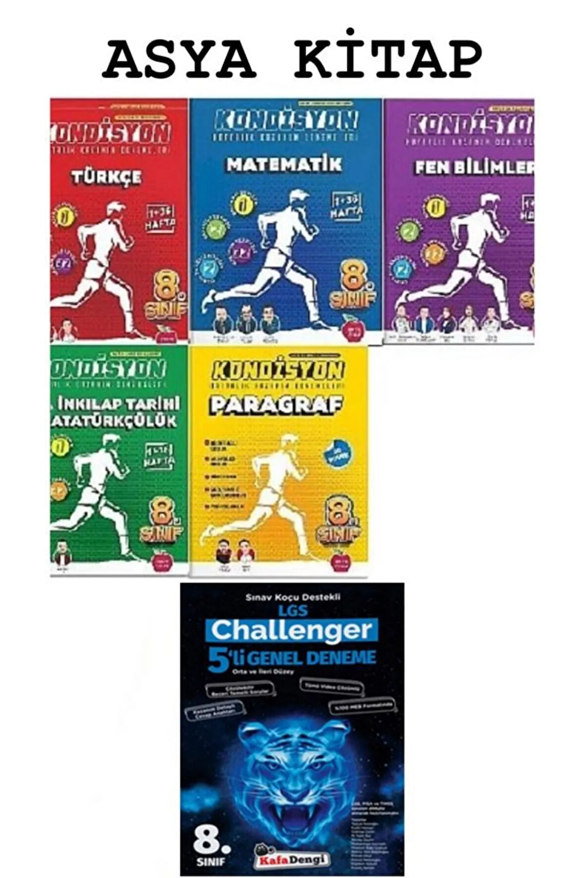 8.Sınıf Newton Yayınları Kondisyon Matematik + Türkçe + Fen Bilimleri + İnkılap + Kafa Dengi Yayınla