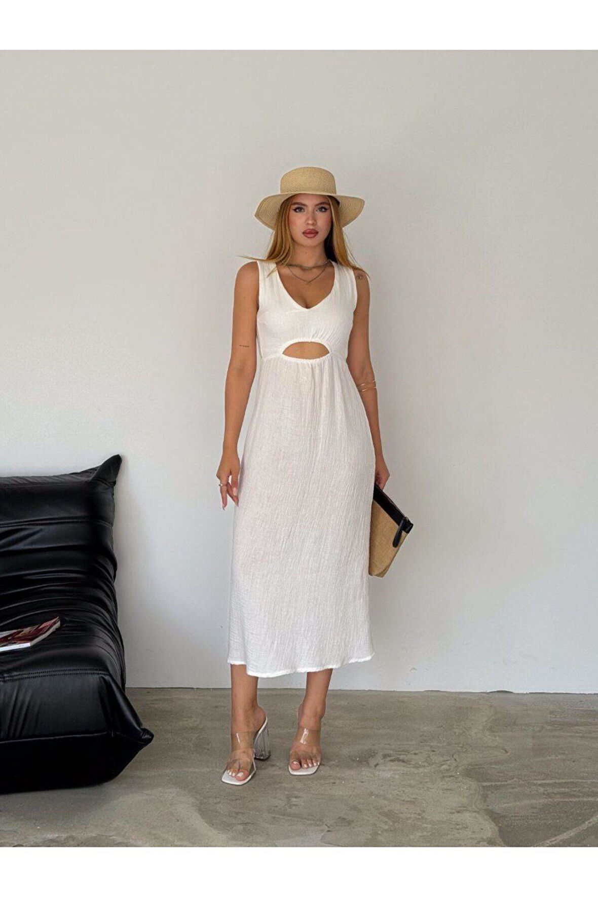 Müslin kumaş tarz elbise