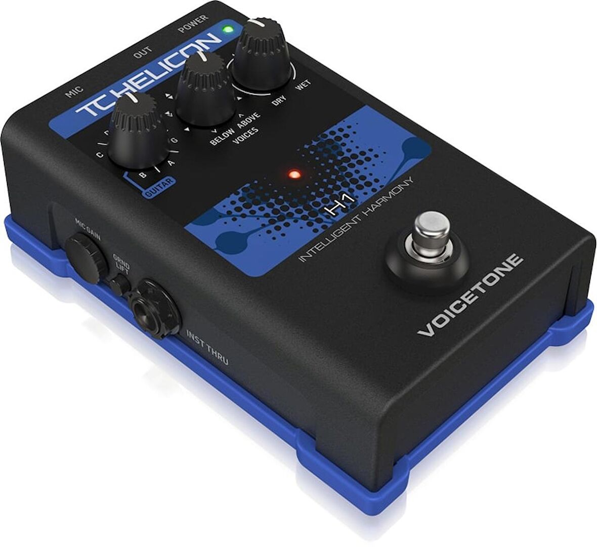 Tc Helicon Voicetone H1 Gerçekçi Gitar Kontrollü Vokal Armoni için Tek Düğmeli Pedal