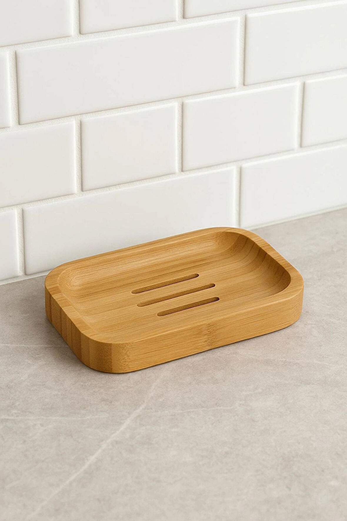 Bambu Sabunluk – Kaymaz ve Su Tahliyeli Doğal Sabunluk