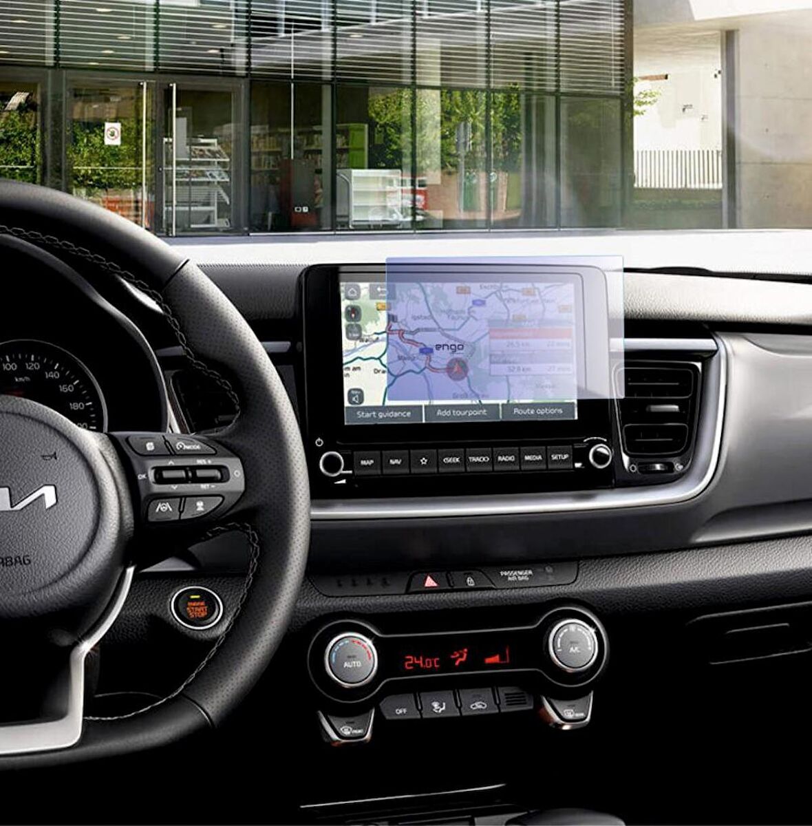 Kia Stonic 8 İnç Multimedya Ekran Koruyucu Nano Şeffaf