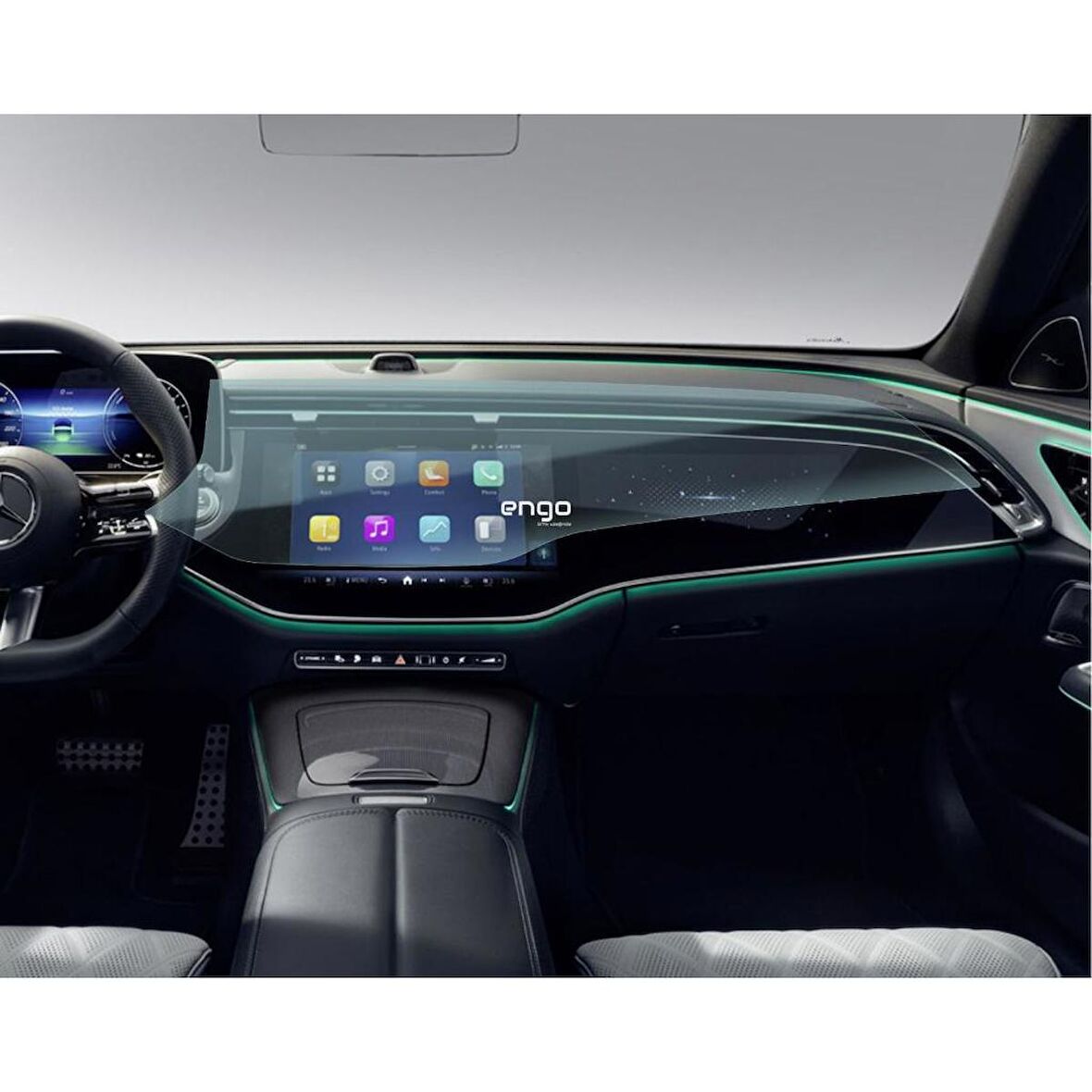 Mercedes E220 Ekran Koruyucu Multimedya + Yolcu Ekranı W214