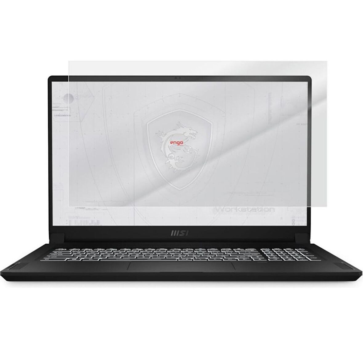 MSI WS76 11UM 17.3 İnç Mat Ekran Koruyucu Şeffaf 16:9