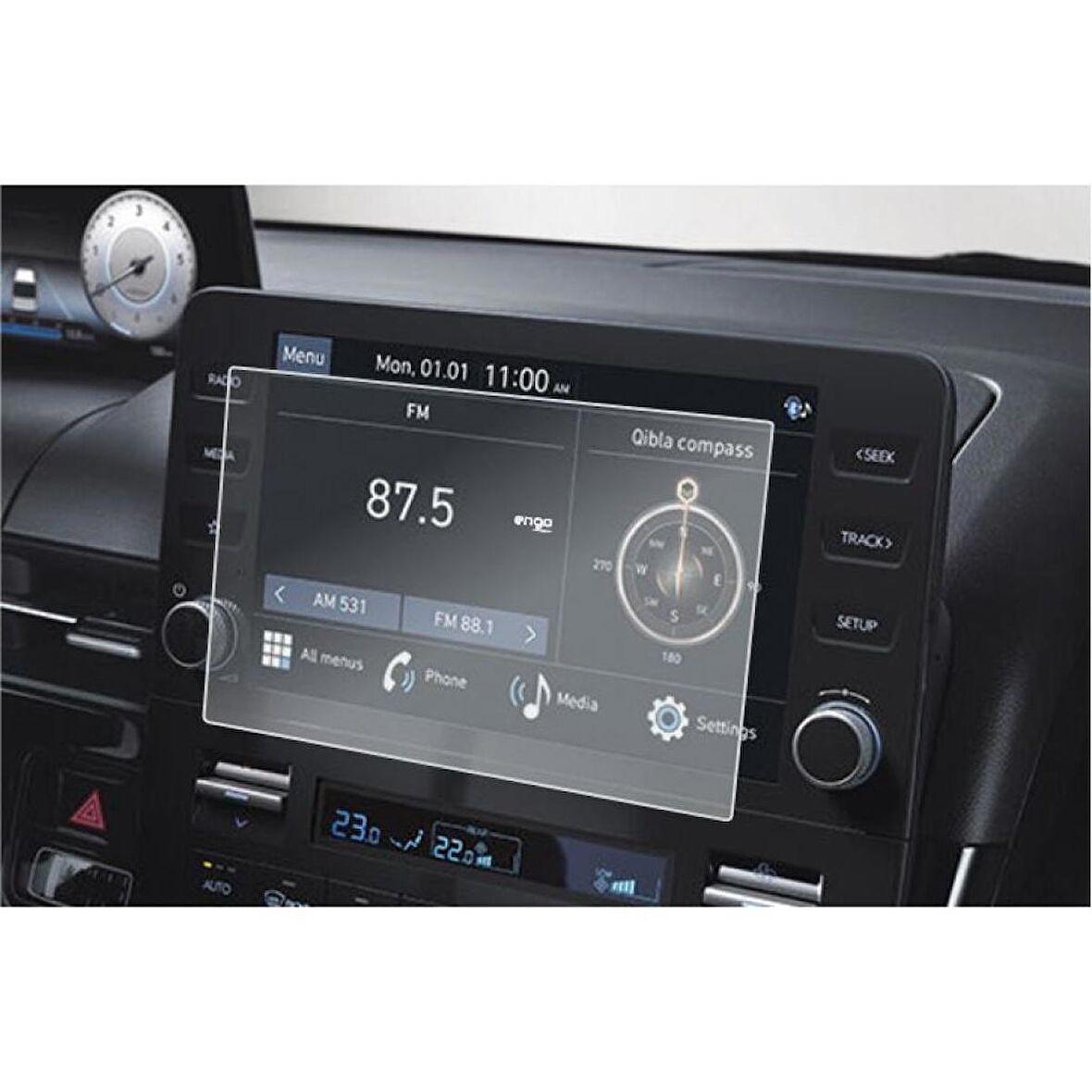 Hyundai Staria 8 inç Multimedya Mat Ekran Koruyucu Şeffaf