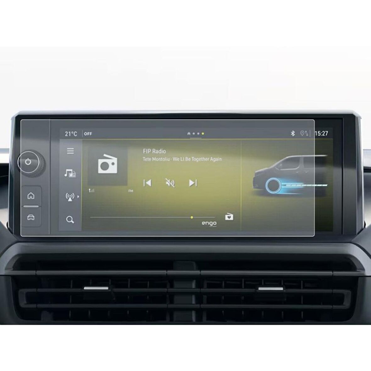 Opel Vivaro 10 inç Mat Ekran Koruyucu Multimedya Şeffaf 