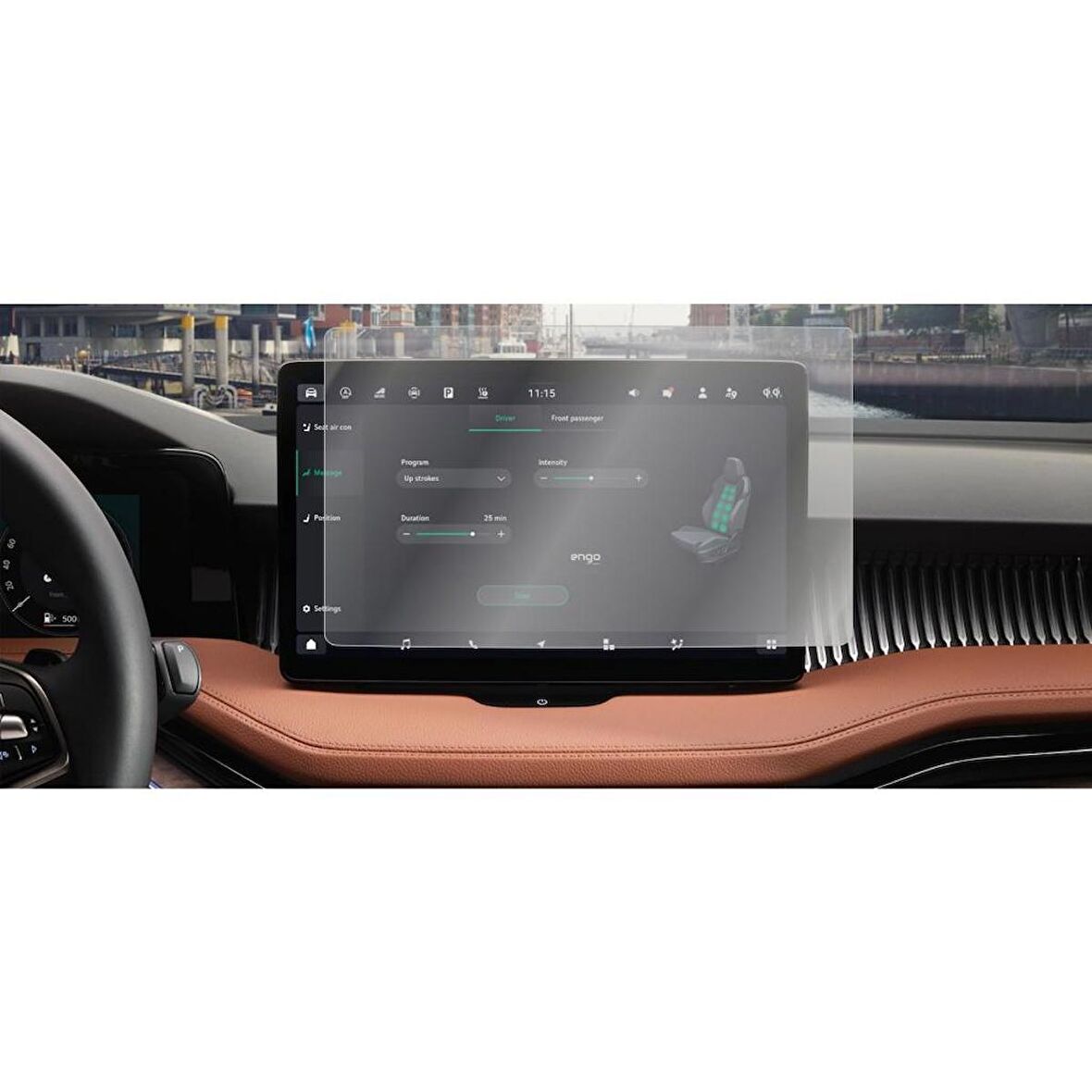 Skoda Superb 10 inç Mat Ekran Koruyucu Multimedya Şeffaf