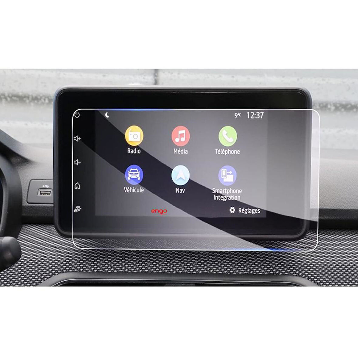 Renault Taliant 8 inç Multimedya Ekran Koruyucu Şeffaf
