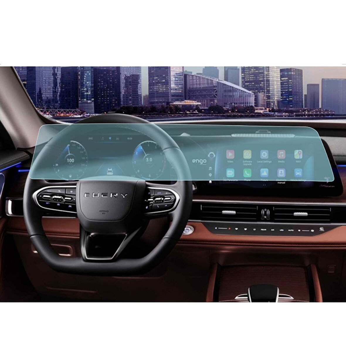Chery Tiggo7 Pro Max 24.6 inç Multimedya Ekran Koruyucu Nano