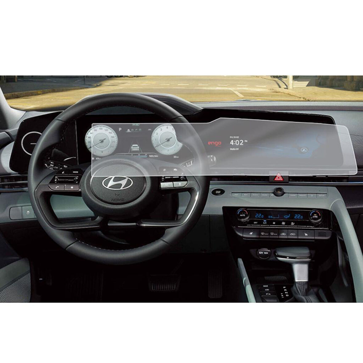 Hyundai Elantra Mat Ekran Koruyucu Multimedya Dijital 2024
