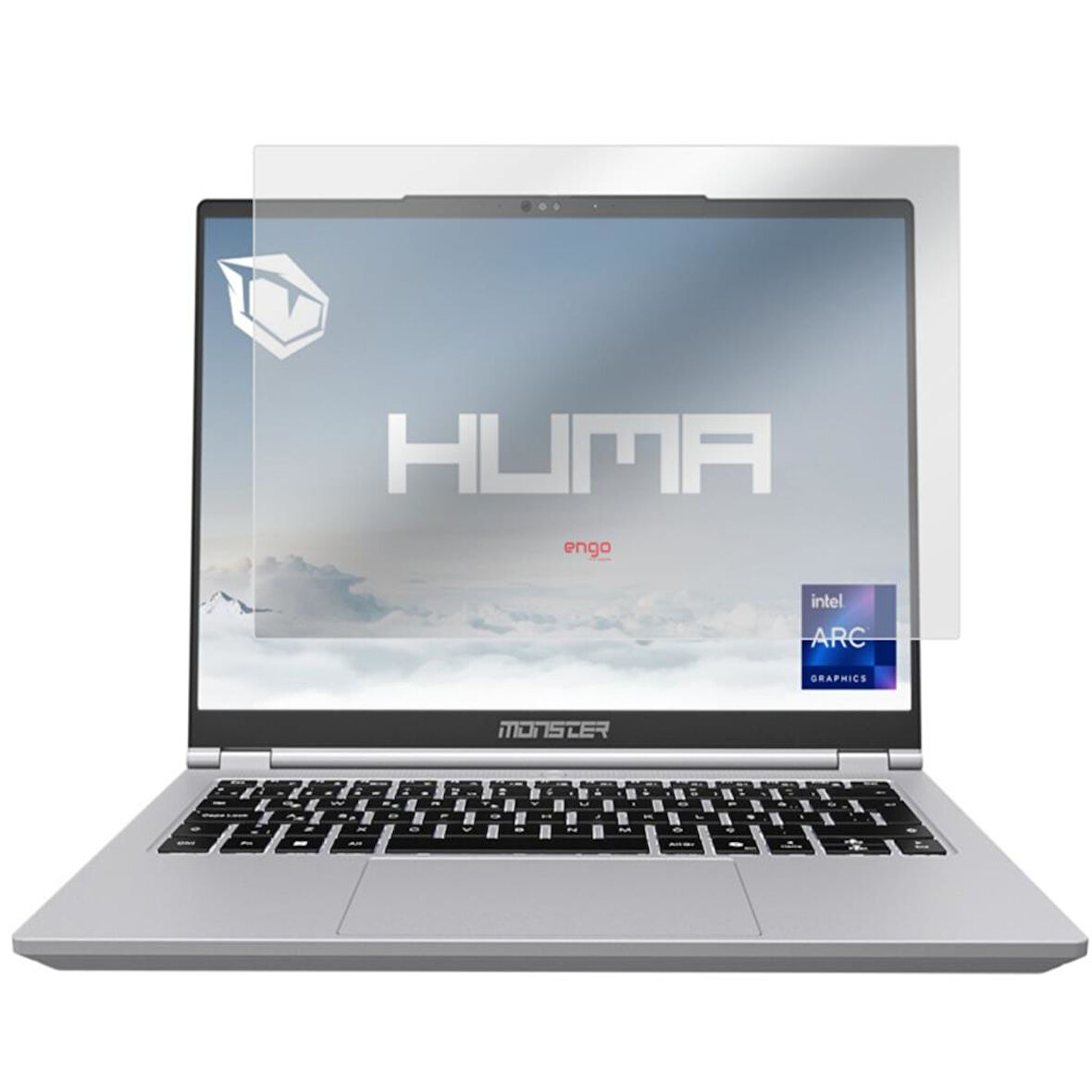 Monster Huma H4 V6 Mat Ekran Koruyucu 14 inç Şeffaf 16:10