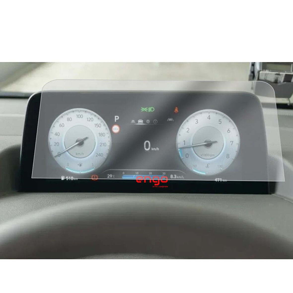 Hyundai Staria Hibrit 4.2 inç Mat Ekran Koruyucu Gösterge