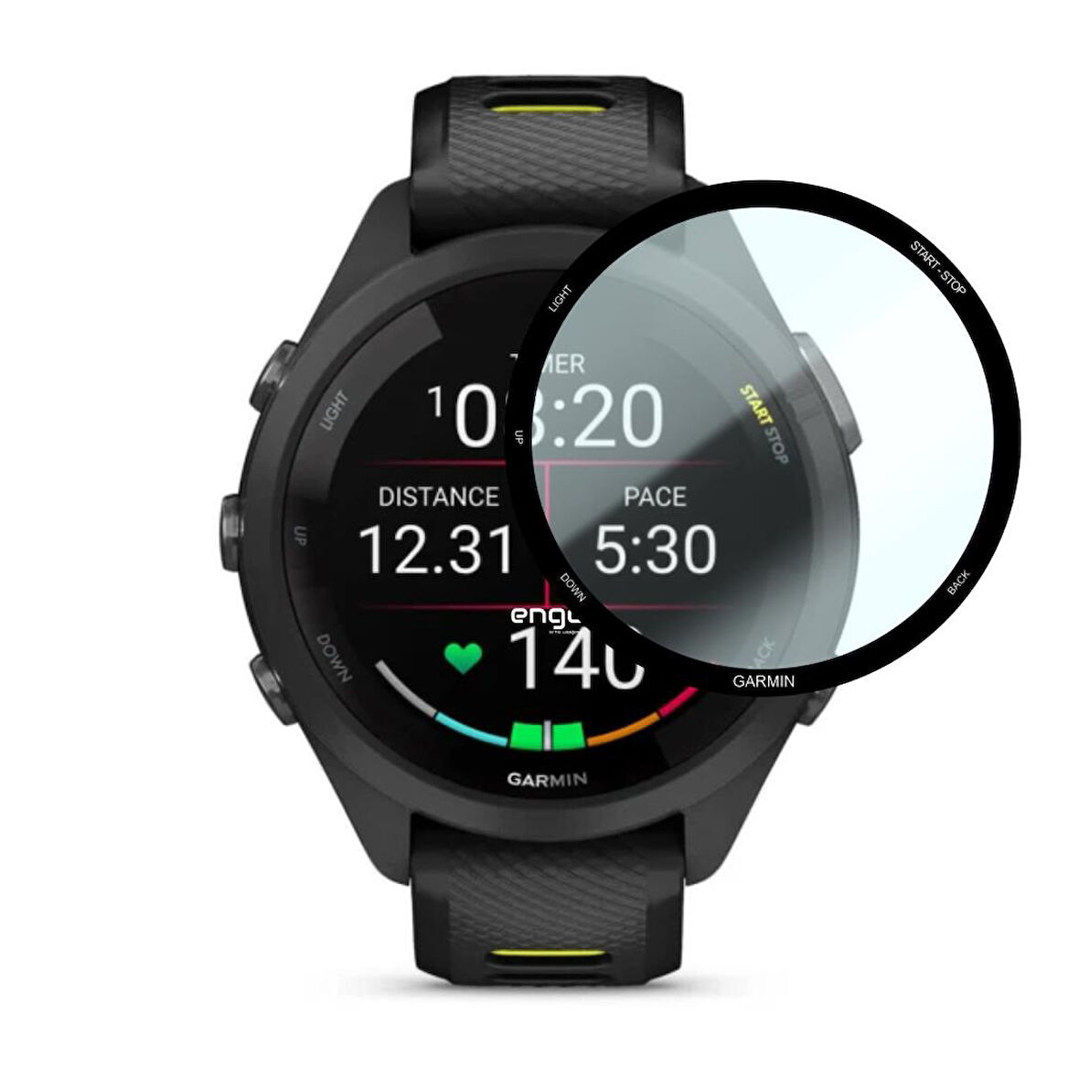 Garmin Forerunner 265S 42mm Ekran Koruyucu Tam Kaplama