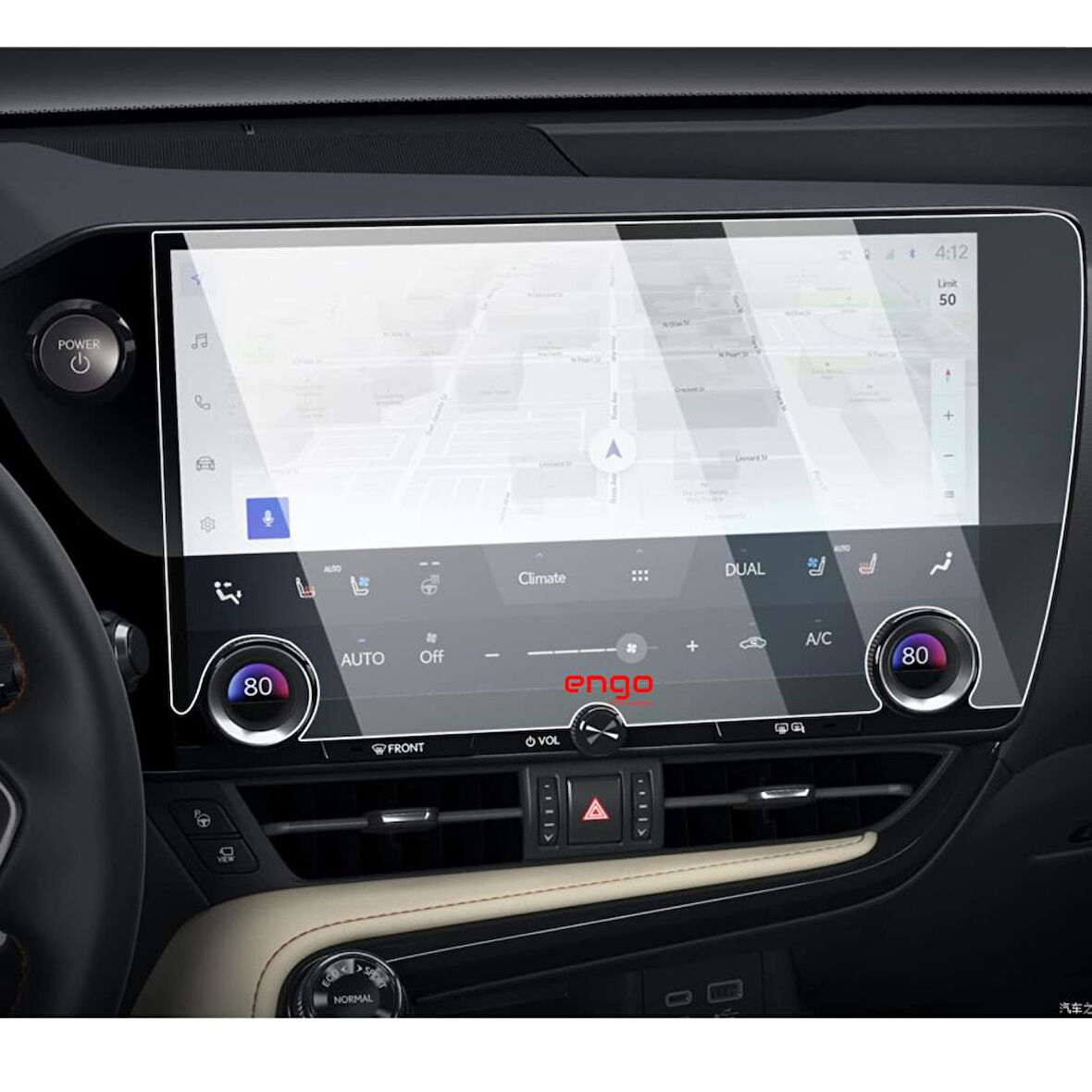 Lexus LM 14 inç Mat Ekran Koruyucu Multimedya Navigasyon