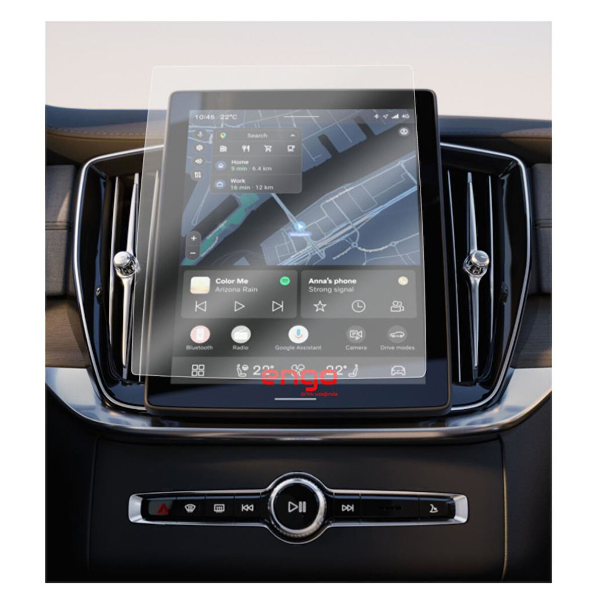 Volvo XC60 11.2 inç Mat Ekran Koruyucu Multimedya Şeffaf