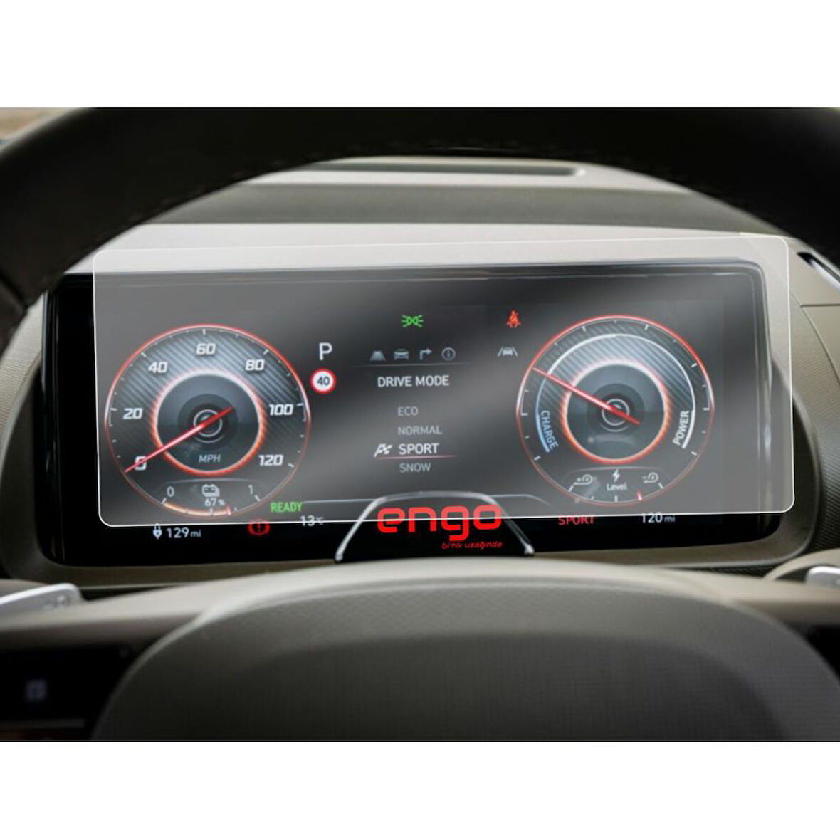 Hyundai Inster 10.25 inç Mat Ekran Koruyucu Dijital Gösterge