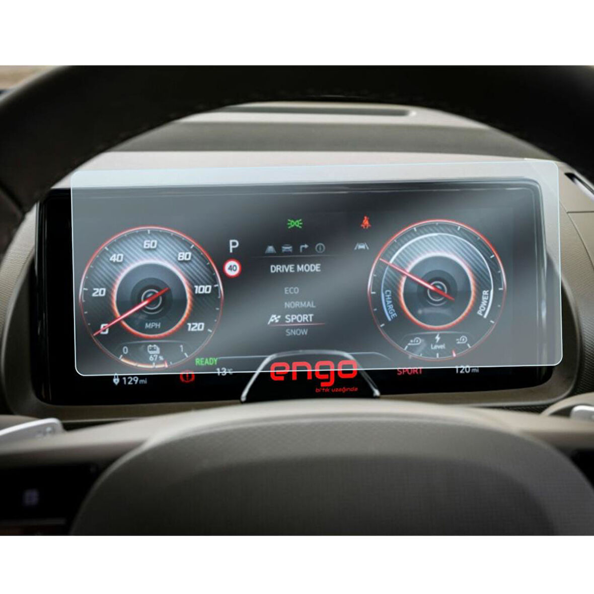 Hyundai Inster 10.25 inç Ekran Koruyucu Dijital Gösterge