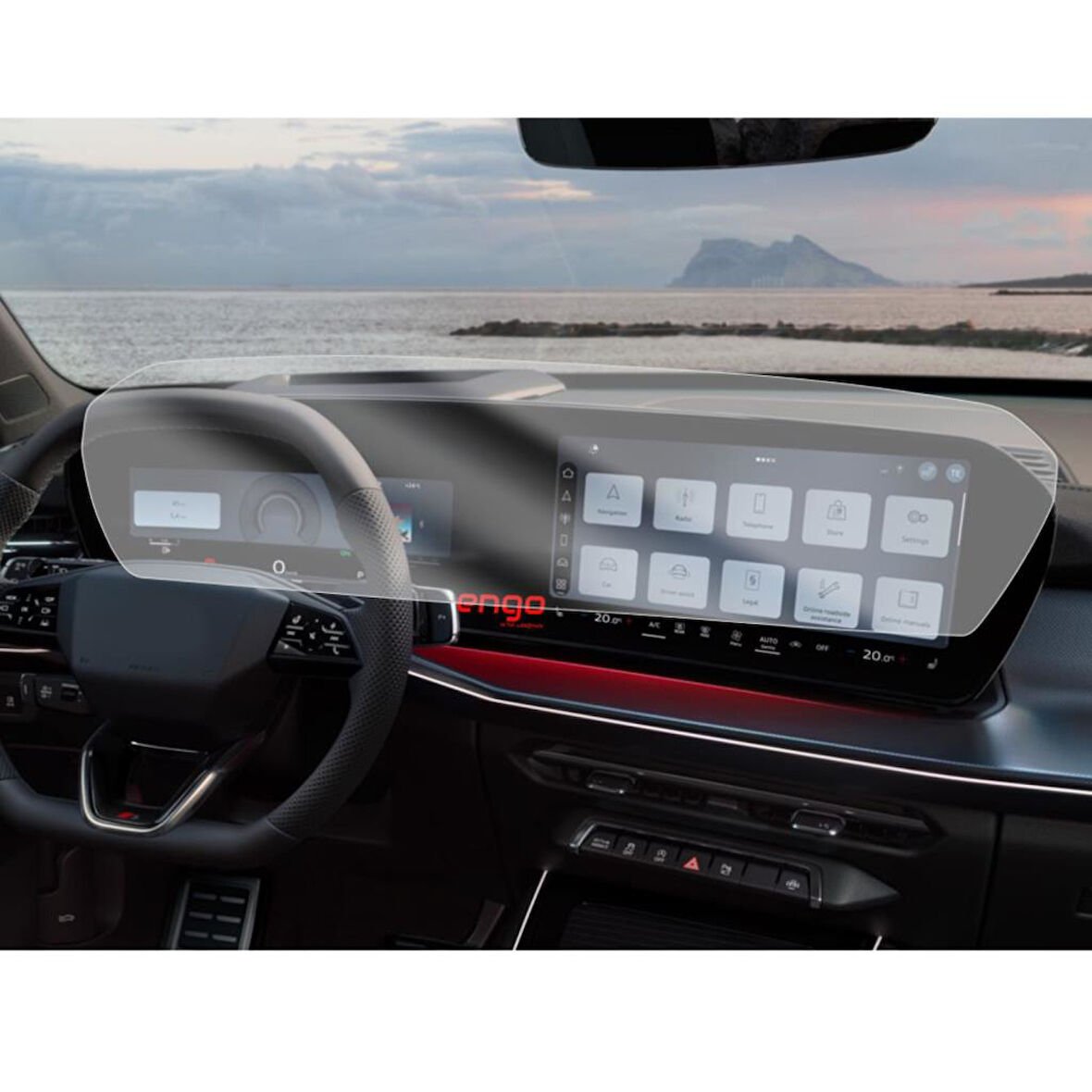 Audi Q3 SUV Mat Ekran Koruyucu Multimedya Dijital Gösterge