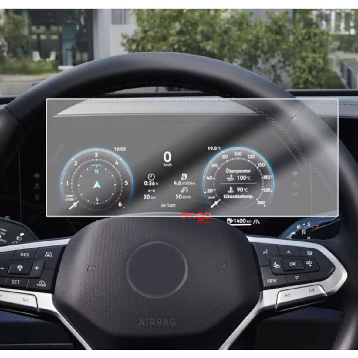 Volkswagen Passat 10.25 inç Mat Ekran Koruyucu Gösterge