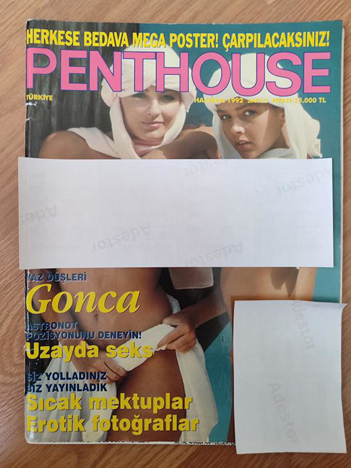 PENTHOUSE  TÜRKİYE - Haziran 1992   Stevie Jean / Heather & Denise /Simone Brigitte  Röportaj : Ali Gültiken