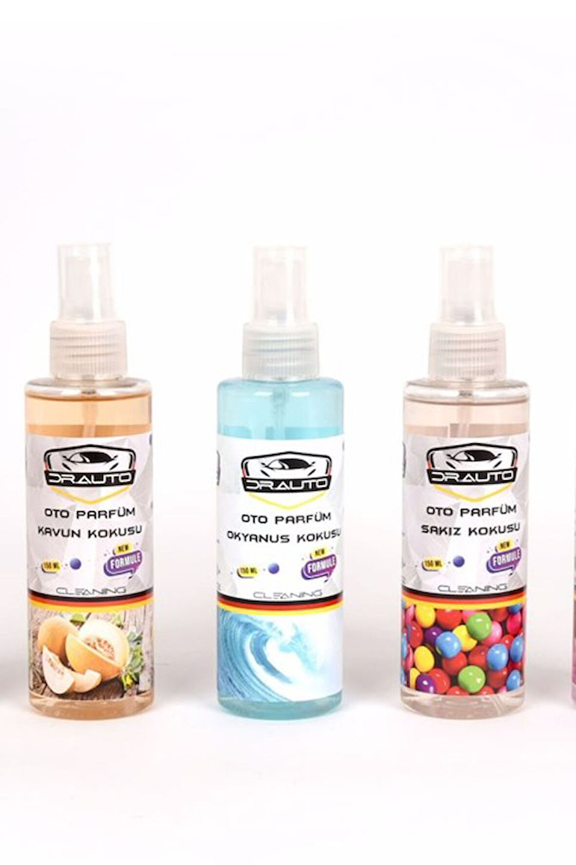 Dr. Auto Oto Parfüm Sakız + Kavun  + Okyanus Kokusu 150 X 3 Oto Ofis Oda Ev Kokusu