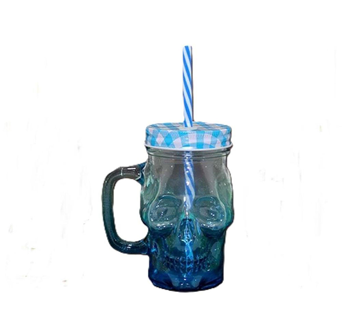 Himarry Tekli Cam Kurukafa Kupa Bardak Pipetli
