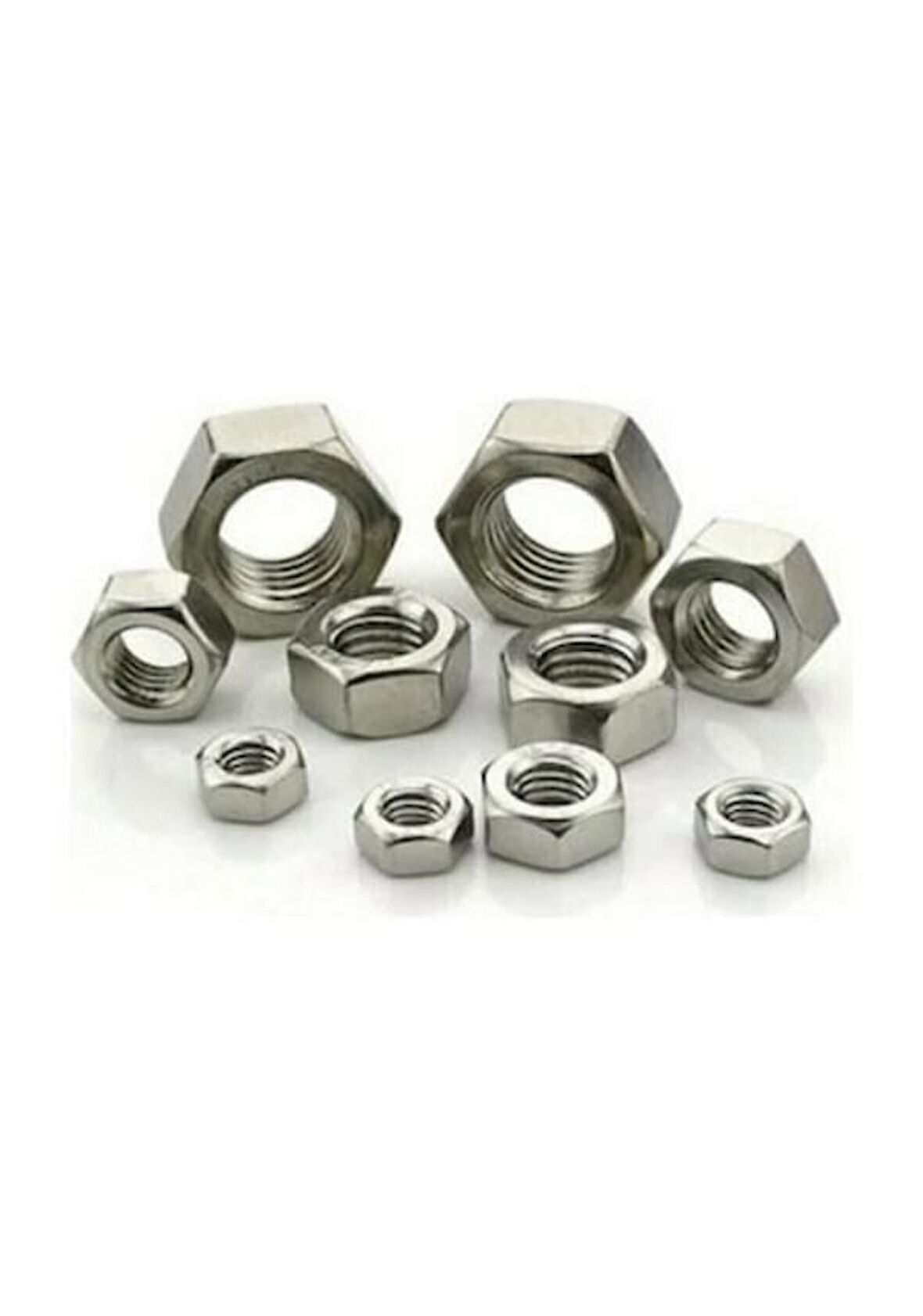  Akdeniz Çelik Galvanizli Somun Din934 M10x1,50 6 Kalite 2.400 Adet