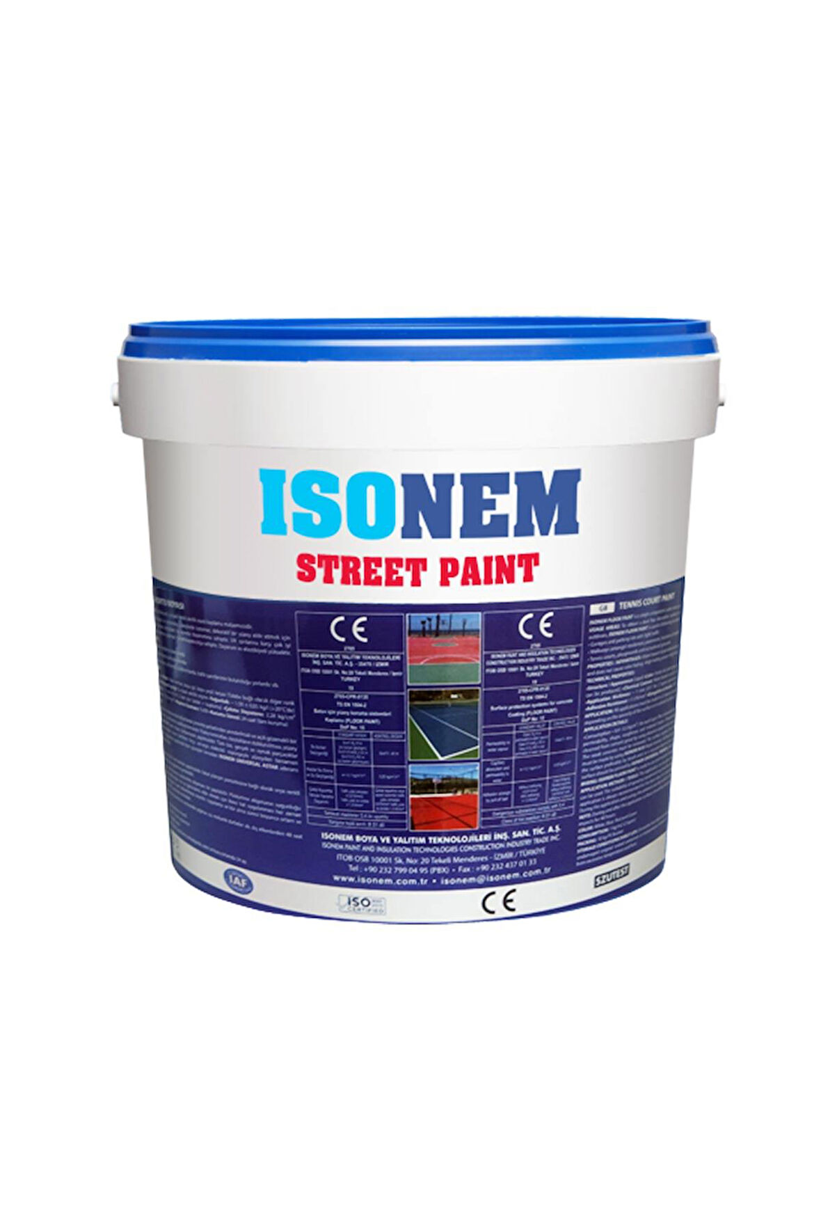 Isonem Street Paint Su Bazlı Zemin Kaplaması 10 Kg. KİREMİT