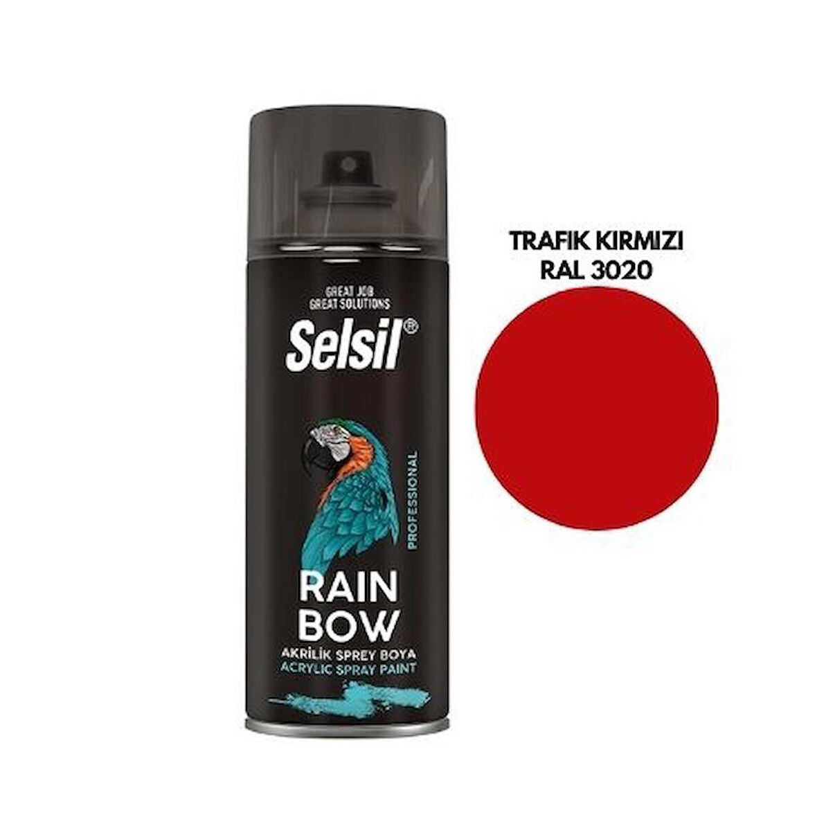 SELSİL SPREY BOYA RAL 3020 TRAFİK KIRMIZI 400 ML