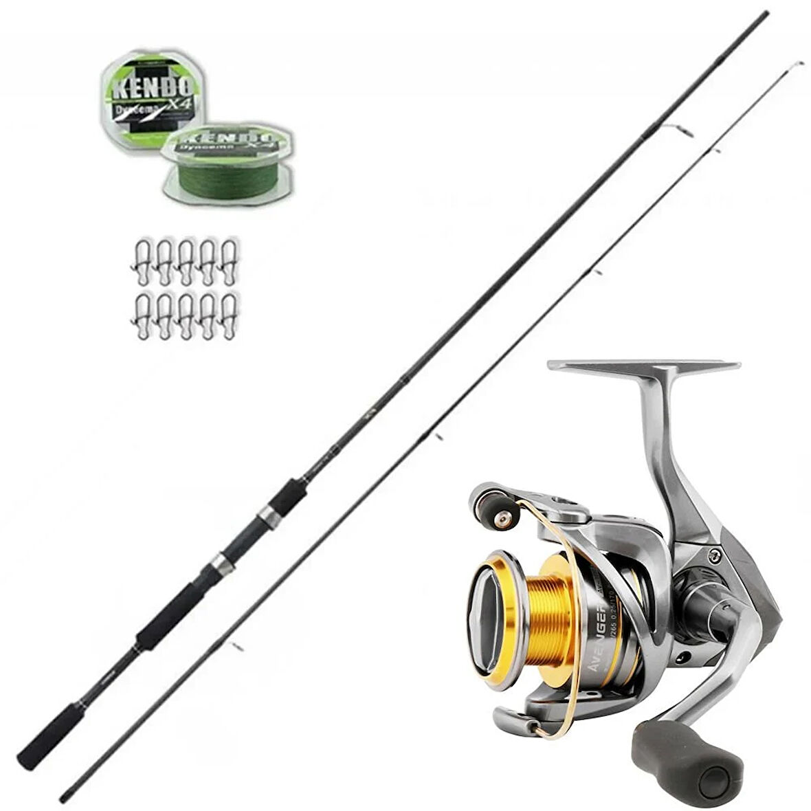 Okuma Avenger 4000 - Shimano FX XT 270cm 10-30gr Spin Olta Seti
