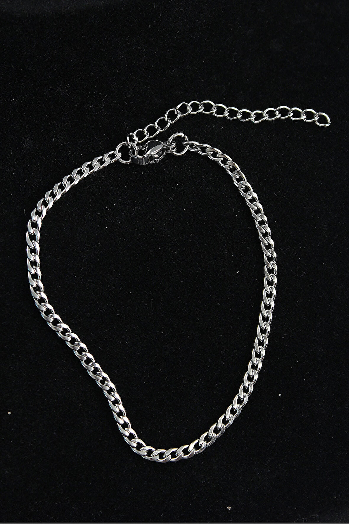 HEYF 316L Çelik İnce Klasik Model Gümüş Renk Erkek Bileklik