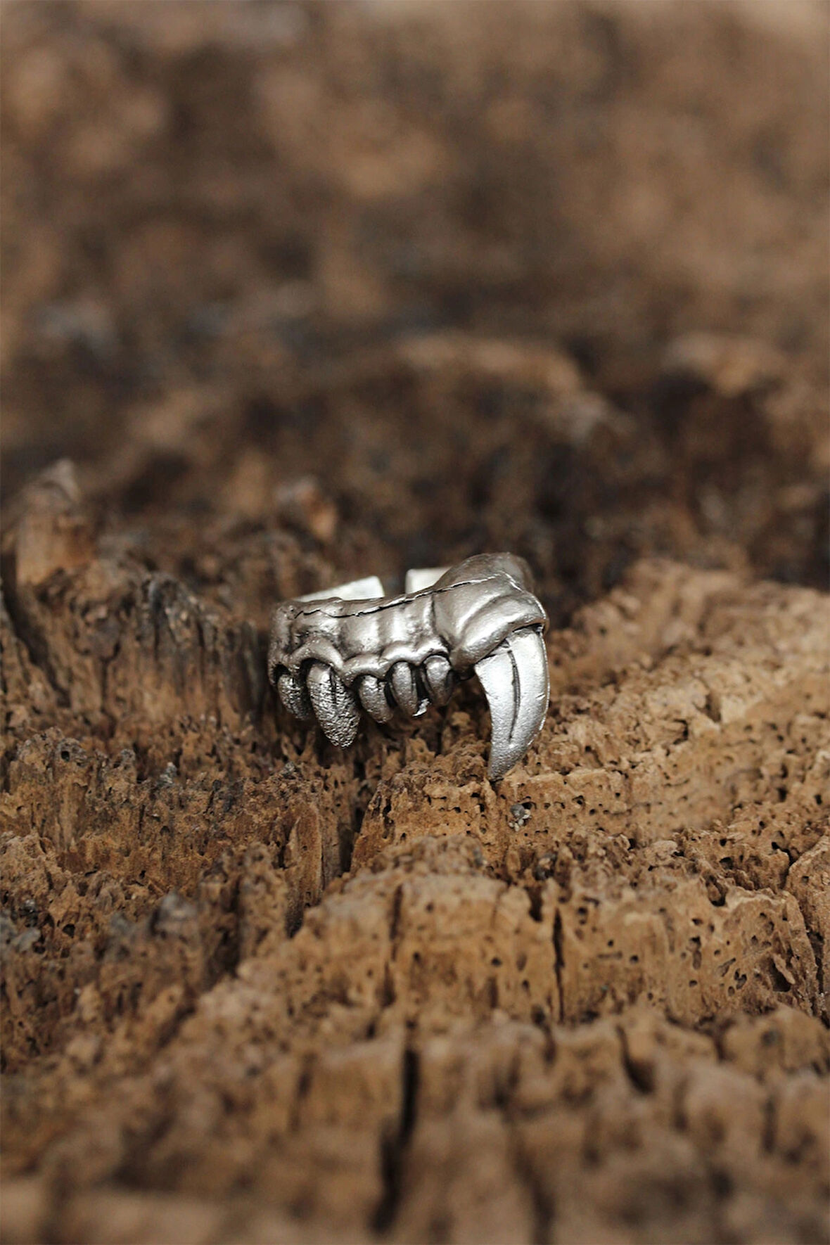 HEYF Ayarlanabilir Diş Tasarımlı Erkek Yüzük