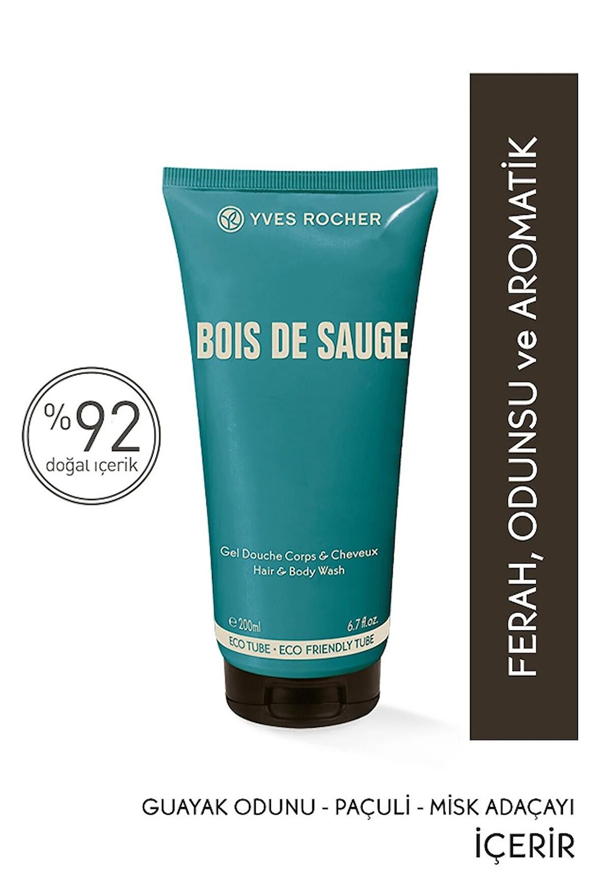 Yves Rocher Bois De Sauge - Saç Ve Vücut Şampuanı-200 Ml