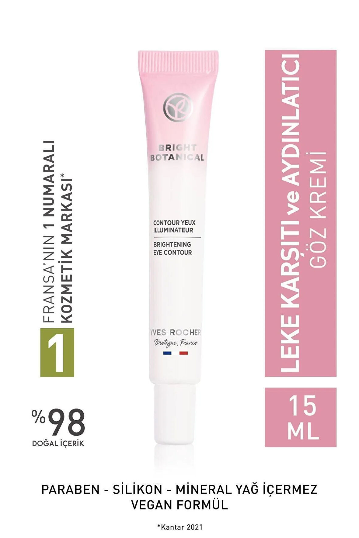 Leke Ve Kırışık Karşıtı Bitkisel - Hyalüronik Asit & Vitamin E-göz Kremi-15ml + Göz Çevresi Jeli