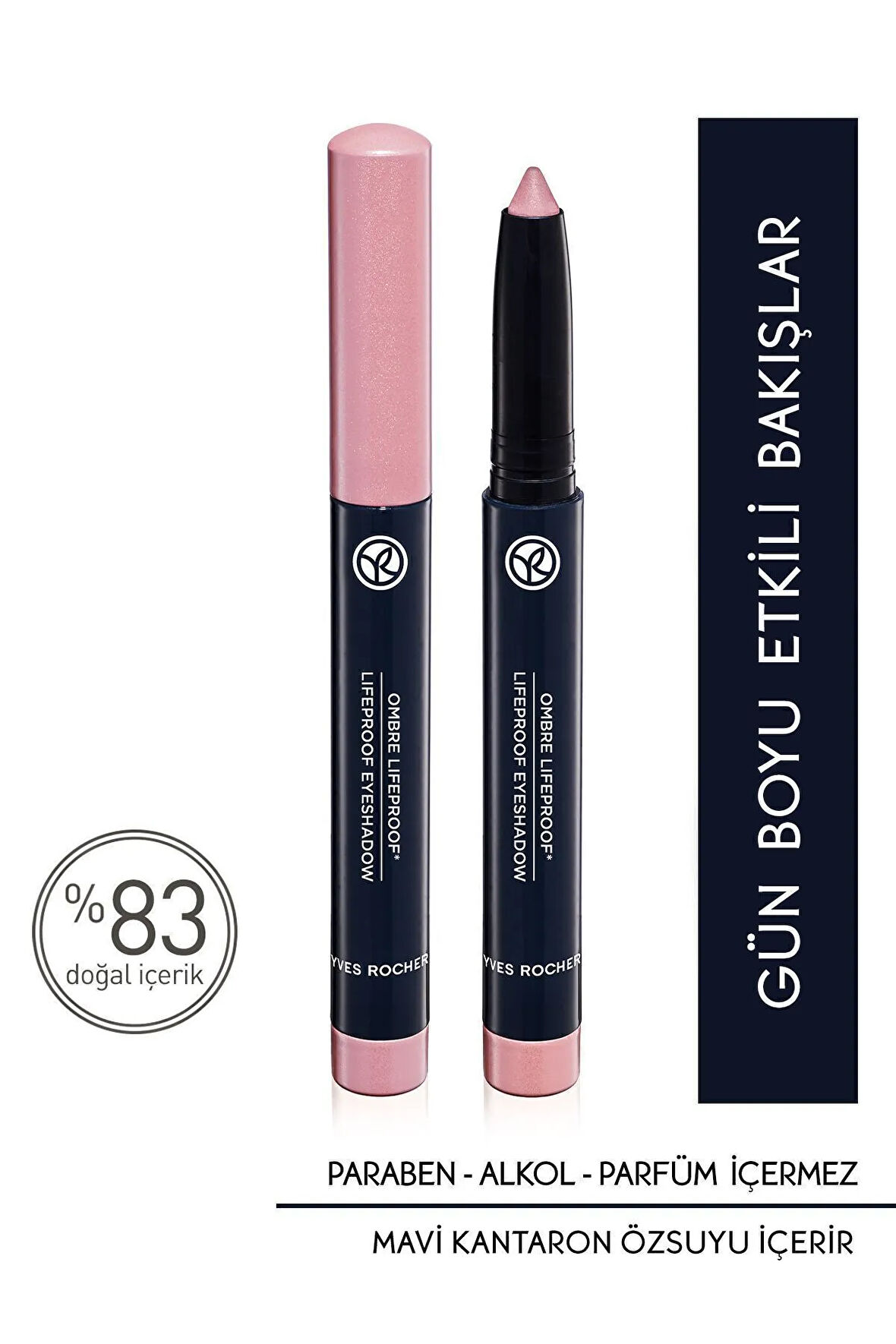 Krem Dokulu Kalem Far - 01. Nude Pembe - 1.4 Gr + Göz Makyaj Temizleyici 100 ml