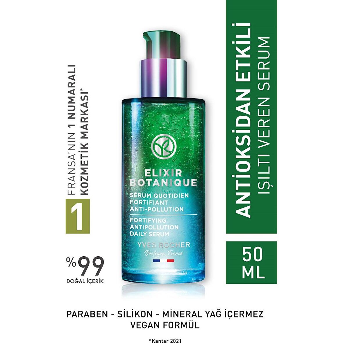 Yves Rocher Yaşlanma Karşıtı Bitkisel Antioksidan Bakım Elixir Botanique-serum-50 ml 55643