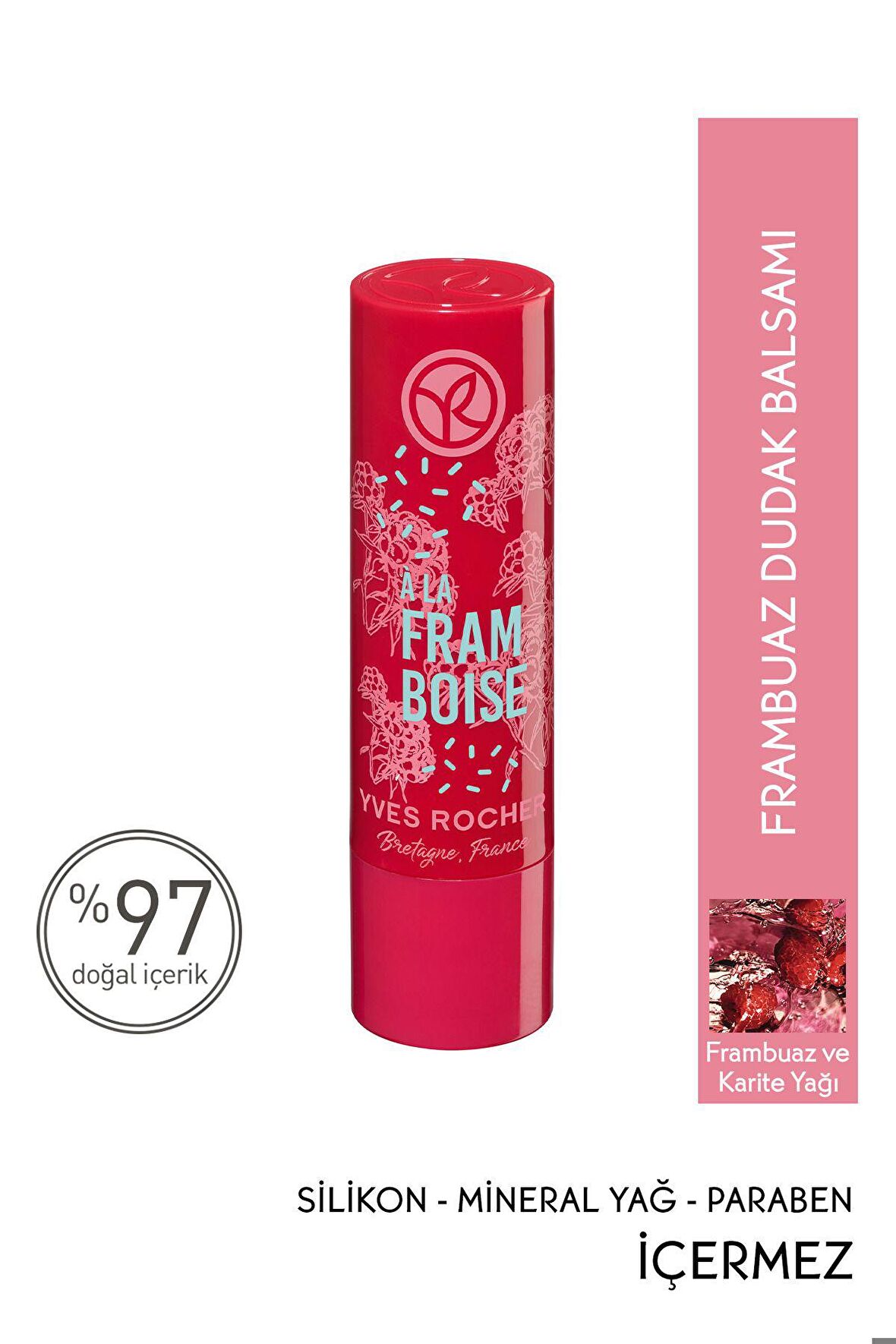 Yves Rocher Frambuaz Dudak Balsamı-4.8 g - 90390