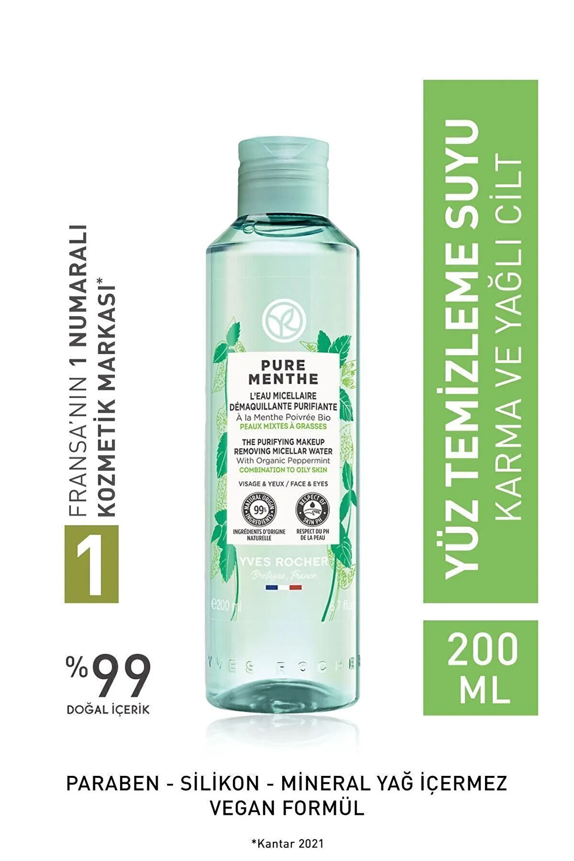 Karma Ve Yağlı Ciltler Prebiyotik Miseler Su 200ml + Göz Makyajı Temizleme Pedi 50'li