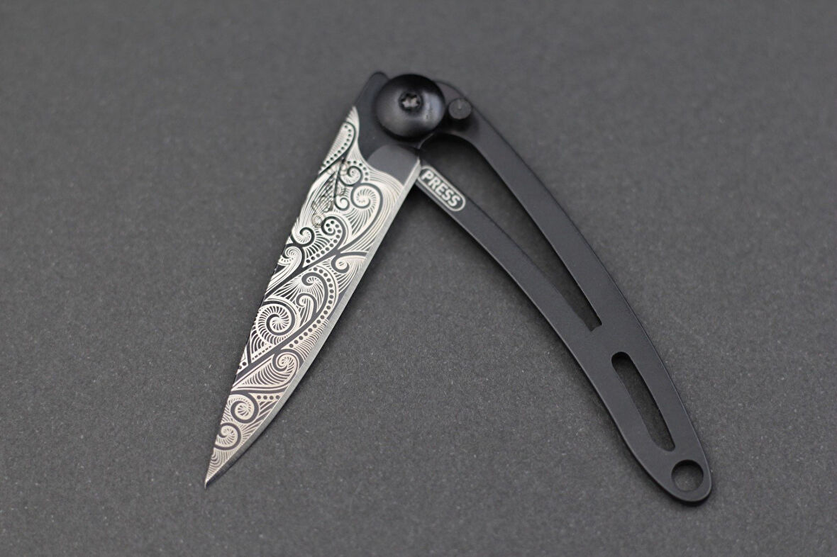 Deejo 15g, Pocket knife, Black Naked, Pacific Ocean, Cable Çakı