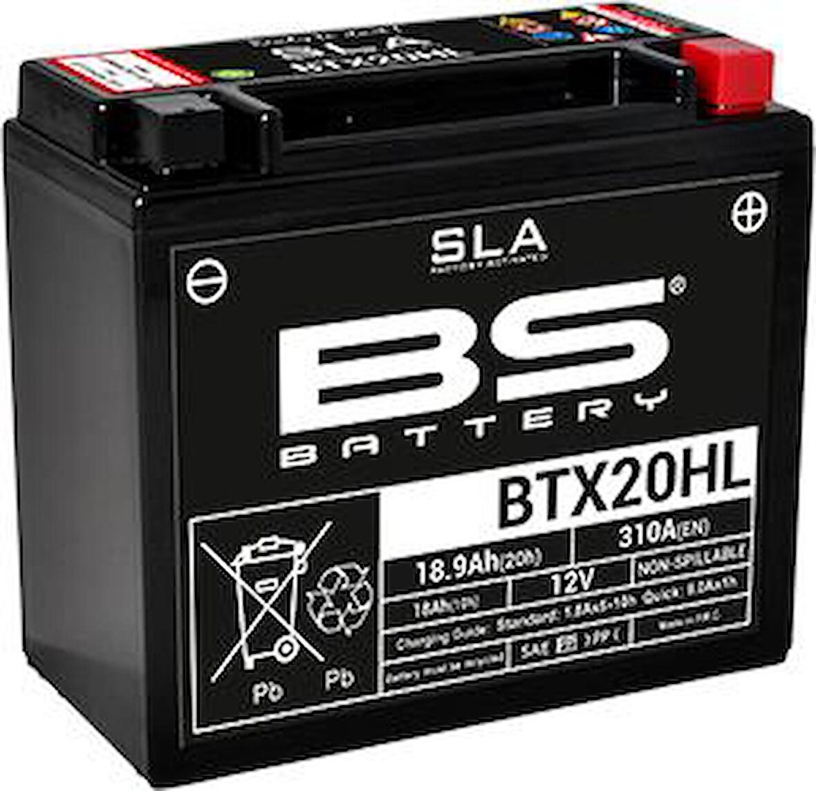 BS BATTERY BTX20HL (SLA) MOTOSİKLET AKÜ