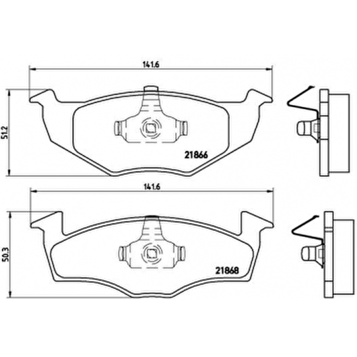 FREN BALATASI ÖN POLO III 95- LUPO 98- FOX 05- - AROSA 97- - FABIA 00-10 - BRAXIS AA0012