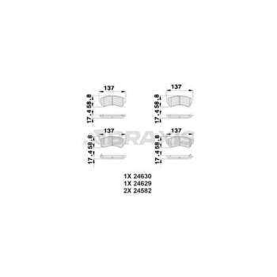 ON FREN BALATASI MAZDA 6 1.8MZR 2.0MZR 2.0MZRCD 2.2D 2.2MZRCD 2.5MZR 08 - 2007=-2010=- - BRAXIS AB0207
